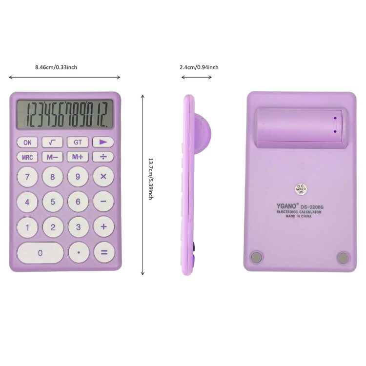 Wholesale 12 digital calculator custom count use student school stationery items electronic cute calculator