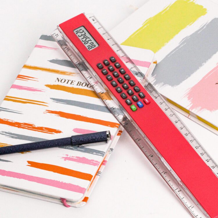 8-digit number office school stationery gift custom colour 30cm ruler calculator for students