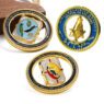 New spinner spinning coin design factory custom challenge coin gold plated double side 360 degree rotating coin souvenir