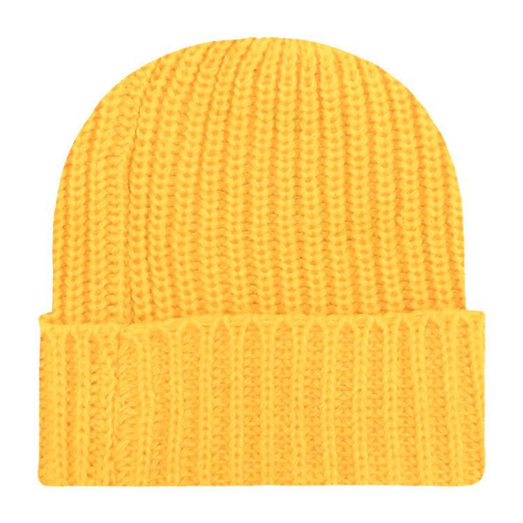 Wholesale thick heavyweight knitted winter hats custom warm blank knit beanie