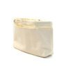 Wholesale custom eco friendly blank button makeup pouch recycled plain cotton canvas cosmetic bag