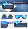 Promotional uv400 polarized men women classic custom two-tone advertising sunglasses with bag