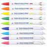Plastic high quality cheap price uv printing available custom logo ballpoint pen with customized writing ink ball pen