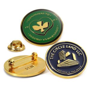 Business souvenir gifts lapel pin custom 2d logo design brand enamel pin manufacturer factory metal zinc alloy badge pin