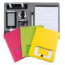 Colored pu leather a4 document file folder conference multicolor multifunctional folder for office school supply
