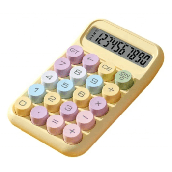 Wholesale promotion calculator gift 10 digit colorful buttons smart count custom business office mini cute rainbow calculator