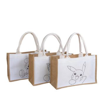 Hot eco protection can be customized jute bag portable linen gift bag firm commuting shopping bag