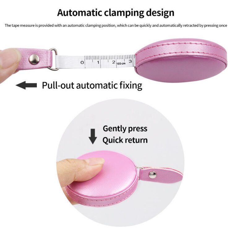 60 inch 1.5 meter retractable leather laser measuring tape mini digital tape measuring customized logo