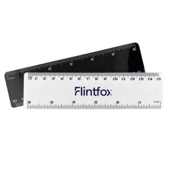 Solid 15cm plastic ruler with one side graduation in centimetres and inches promotional gifts plastic ruler 15cm in stock
