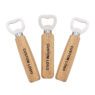 Oem new design kitchen home wedding party stainless steel household bottle opener wooden handle bar beer bottle opener gift