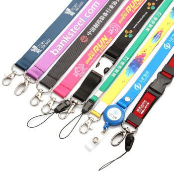 Custom print dye sublimation cartoon id card holder polyester lanyard with lobster logo custom cords lanyards