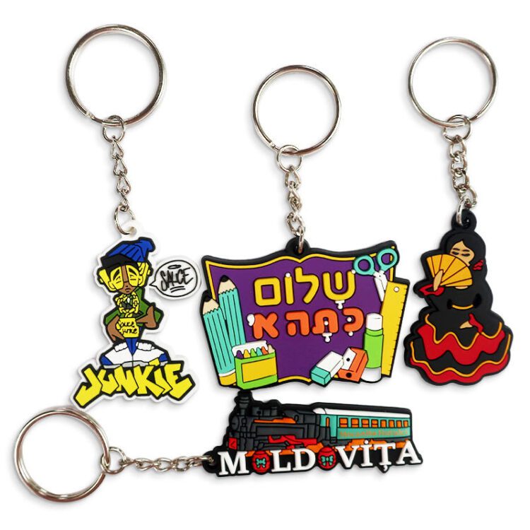 Oem manufacturer keychain made custom logo soft 2d 3d pvc keyring cute rubber pvc key chain