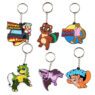 Custom 2d 3d promotional silicone rubber pvc anime key chains novelty retro bulk mini cartoon anime pvc keychain wholesale