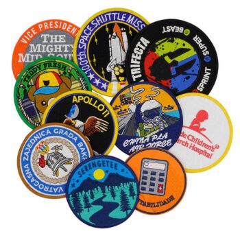 Hot selling custom embroidered embroidery patches iron on woven patch brand logo badge applique for clothing patch