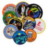 Hot selling custom embroidered embroidery patches iron on woven patch brand logo badge applique for clothing patch