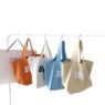 Customise fashion recyclable canvas cotton bag high quality foldable tote cotton shopping bags print for holiday gift