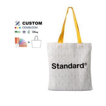New arrival stylish shopping canvas handbag reusable letter geometric pattern cotton tote bag shoulder gift bags for women eco