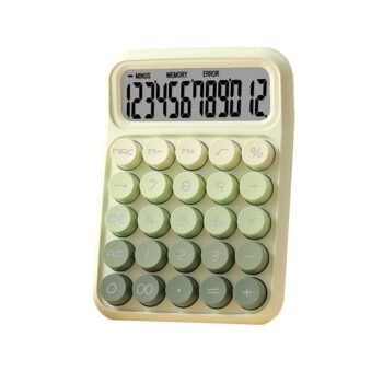 12 digit calculator gradient color buttons large lcd display set stationery items wholesale smart cute count custom student use