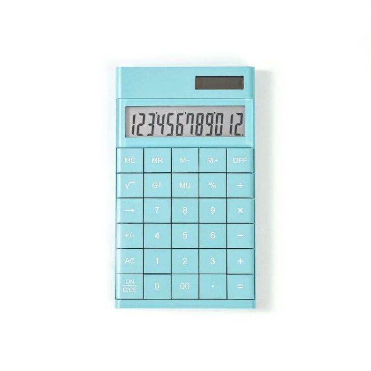 Custom 12 digit calculator cute custom business student gift high quality wholesale calculator stationery items