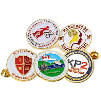 Custom enamel pins no minimum bulk zinc alloy metal badge pin company brand logo 2d 3d round gold plated lapel pin for souvenirs
