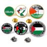 Wholesale resin epoxy free palestine pin flag factory custom any size enamel pin 2d 3d gold silver enamel palestine pin