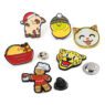 Factory custom badge zinc alloy metal soft hard enamel pin customized gold silver 3d tiger chicken cat animal anime pins