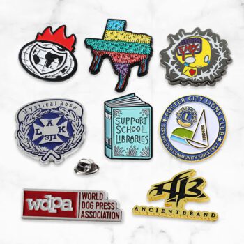 No minimum custom pins metal logo badges new fashion brooch pin 2d 3d soft hard enamel lapel pin for clothing matching