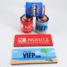 Custom sublimation printed neoprene insulated slap wrap beer can cooler for parties