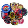 Wholesale custom cool patches embroider ydesigner hat fabric woven full embroidery logo iron-on badge patch