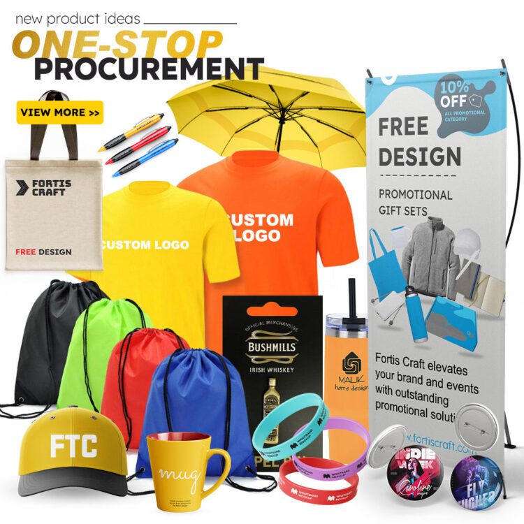 Custom logo marketing items gift set souvenir merchandise promotional office sports products for business