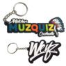Custom 2d/3d anime soft pvc keychain make rubber sport key chain your logo keyring with chain
