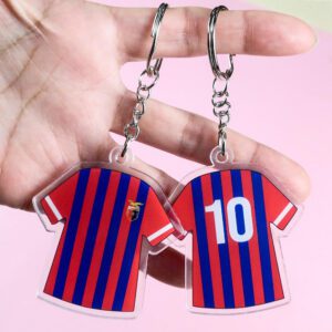 Custom cute printed double sided clear acrylic resin letter keychain holographic charms with logo