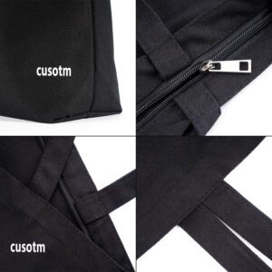 Custom logo large black grocery super sturdy handbag eco friendly recycled reusable organic calico cotton canvas blank tote bag