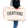 Wholesale eco foldable extra capacity casual cotton shopping oversized handbag reusable canvas heavy duty tote bag for women