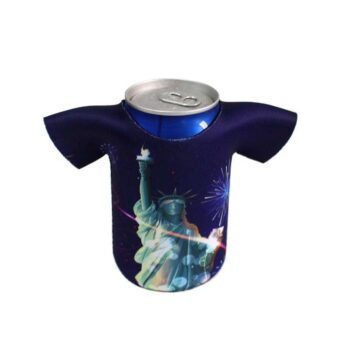 Beverage custom your logo t-shirt personalized beer can cooler insulated can cooler jacket