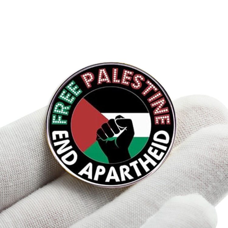 Wholesale resin epoxy free palestine pin flag factory custom any size enamel pin 2d 3d gold silver enamel palestine pin