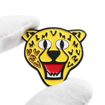 Factory custom badge zinc alloy metal soft hard enamel pin customized gold silver 3d tiger chicken cat animal anime pins