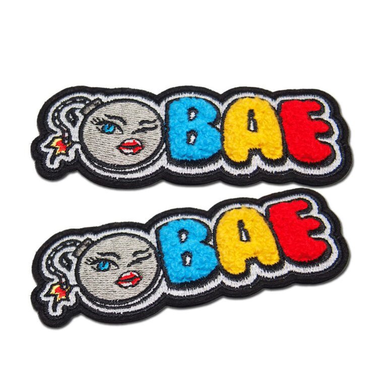 Custom chenille patches embroidery patch no minimum request patches embroidered iron on for clothing