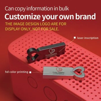 Metal heart shape wedding gifts key usb flash drive 8gb 16gb 32gb 64gb 128gb memory stick card customized logo u disk pendrives