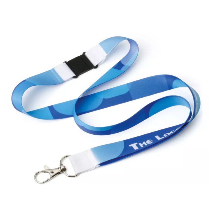 Custom print dye sublimation cartoon id card holder polyester lanyard with lobster logo custom cords lanyards