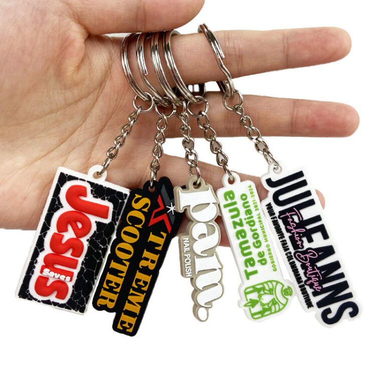 Oem manufacturer keychain made custom logo soft 2d 3d pvc keyring cute rubber pvc key chain