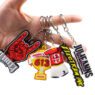 Wholesale fashion anime silicone keychain cute keyrings other rubber key chains accessories custom logo key ring