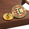 No minimum bulk soft enamel pin gold plated small round pin custom design 2d 3d souvenir business gifts lapel pin badges