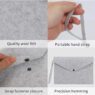 Multi-function a3 a4 a5 document bag envelope documents holders custom color felt file folder