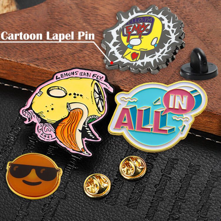 Top selling zinc alloy metal 3d pin gold silver soft enamel pins custom design logo name letter badge pins for caps