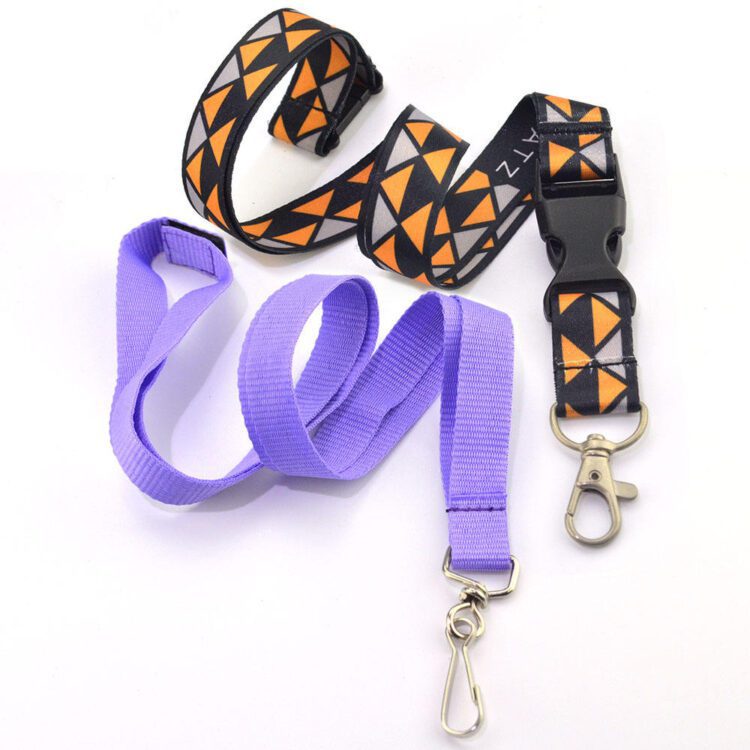 Customize logo polyester lanyard breakaway neck lanyard with id card holder wholesale factory free sample cute fashion lanyards