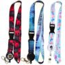 Oem factory wholesale breakaway sublimation keychain lanyard printed blank neck strap lanyard necklace custom polyester lanyard