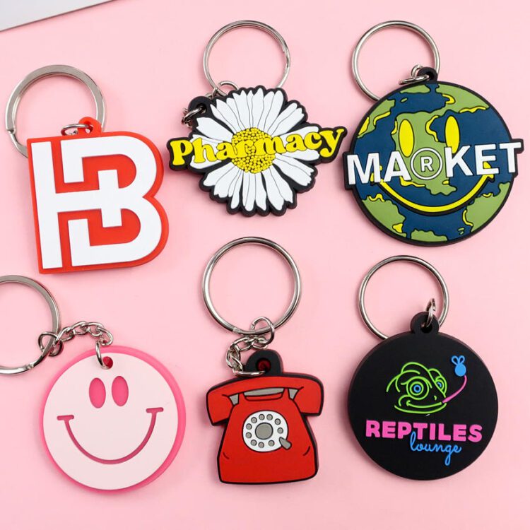 Oem manufacturer keychain made custom logo soft 2d 3d pvc keyring cute rubber pvc key chain