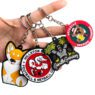 Wholesale fashion anime silicone keychain cute keyrings other rubber key chains accessories custom logo key ring