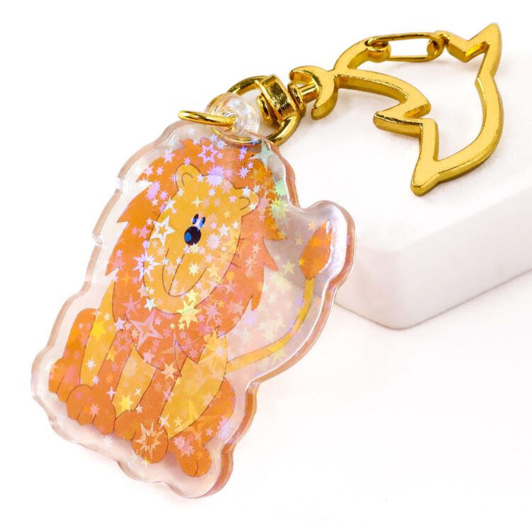 Custom anime plastic key chains acrylic keychain souvenir gift printed cute acrylic charms keychain animal acrylic keyring